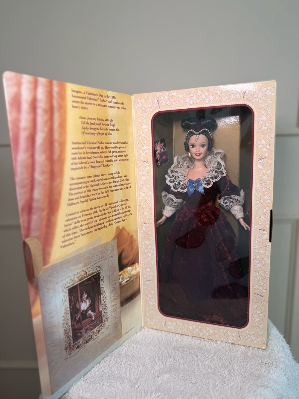 Vintage Sentimental Valentine Barbie Doll Hallmark NIB